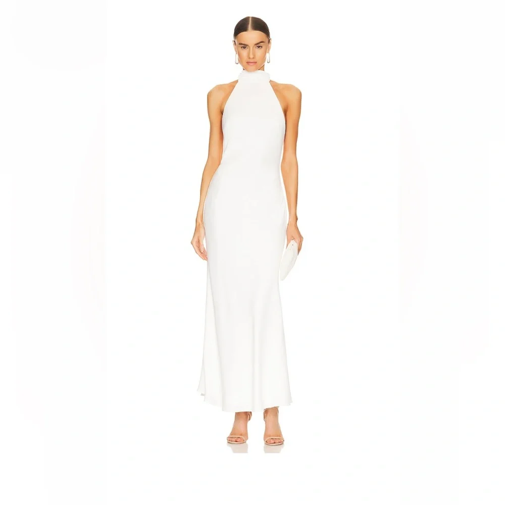 X REVOLVE Evianna Satin Gown - Picture 3 of 6